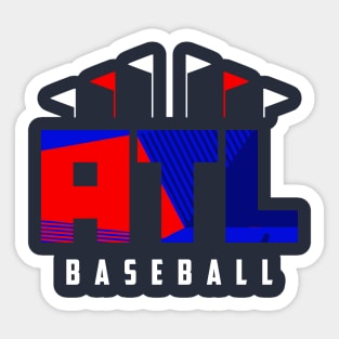 ATL Baseball Ballpark Sticker